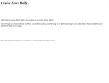 Tablet Screenshot of cruisenewsdaily.com